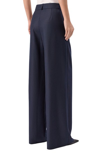 Кашемировые брюки GIORGIO ARMANI синего цвета по цене 358000 руб., арт. GW002320/TE15278, фото 4 Кашемировые брюки GIORGIO ARMANI, арт. GW002320/TE15278, фото 4
