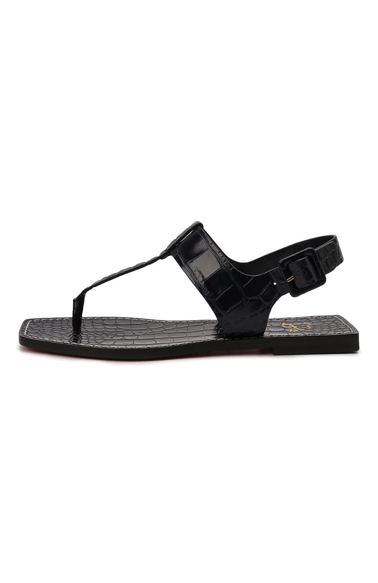 Кожаные сандалии cubongo CHRISTIAN LOUBOUTIN, арт. 3210100/CUB0NG0 FLAT, фото 1