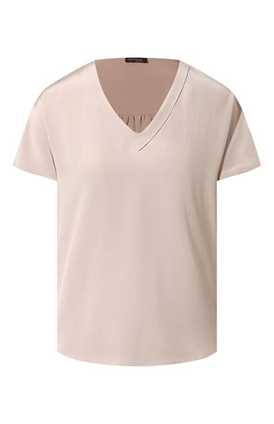 Женская шелковая футболка KITON, арт. D47454K0977A