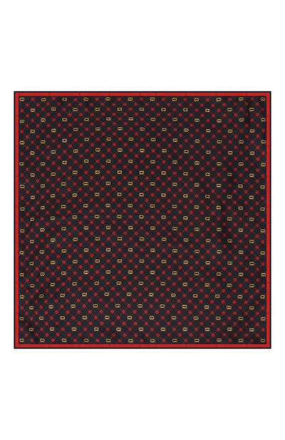 Шелковый платок GUCCI синего цвета по цене 22320 руб., арт. 660425 4G001, фото 3 Шелковый платок GUCCI, арт. 660425 4G001, фото 3