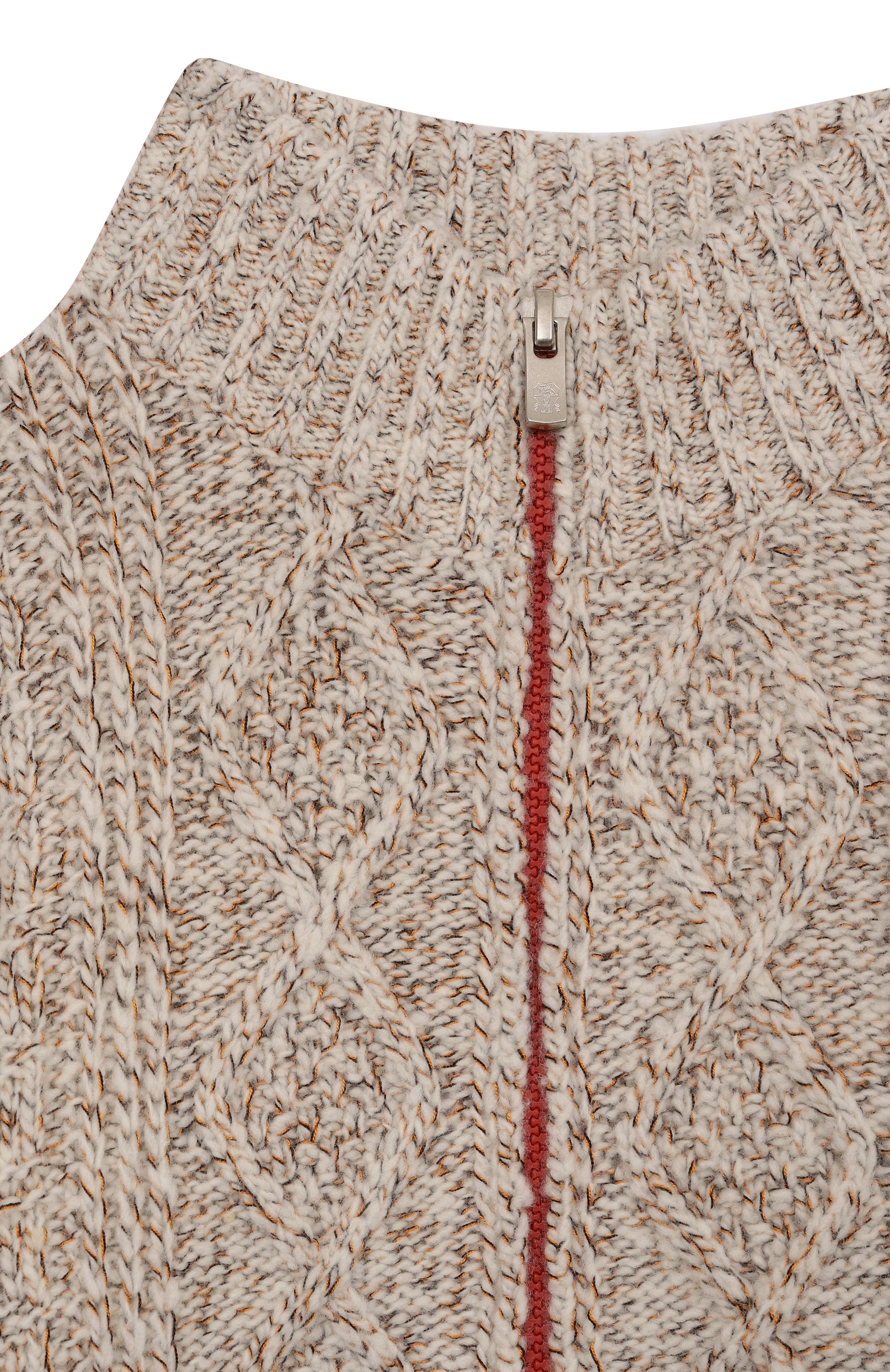 Кардиган из шерсти и шелка BRUNELLO CUCINELLI бежевого цвета по цене 105000 руб., арт. BRIM51406A, фото 3 Кардиган из шерсти и шелка BRUNELLO CUCINELLI, арт. BRIM51406A, фото 3