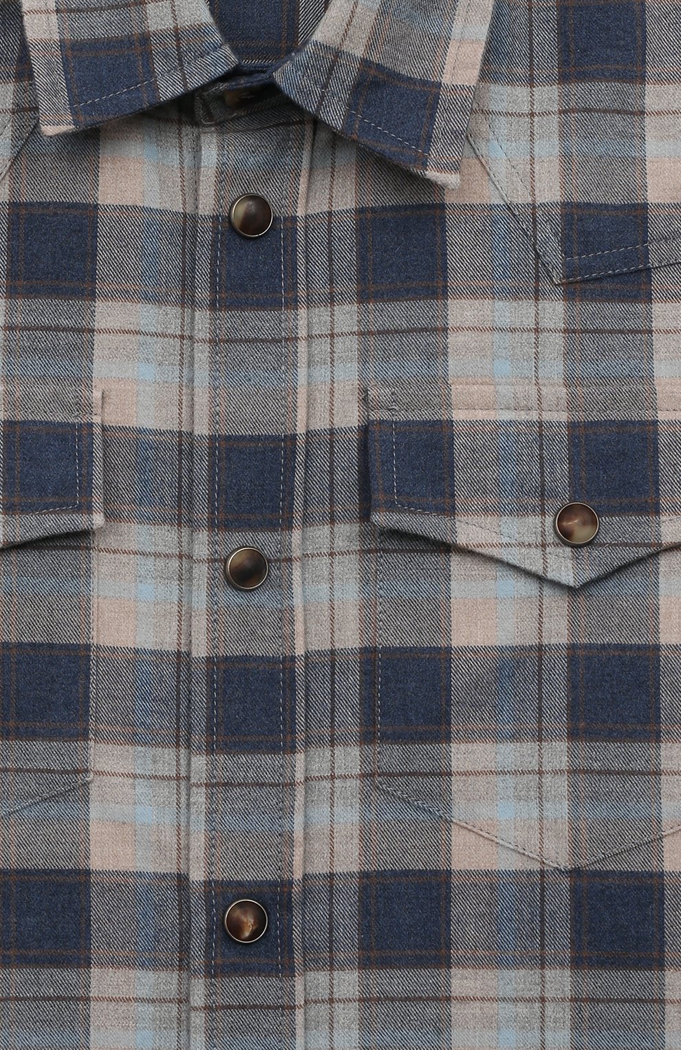 Хлопковая рубашка BRUNELLO CUCINELLI, арт. BB652C360B, фото 3