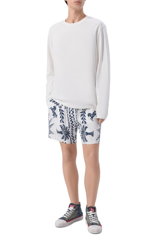 Шорты из вискозы Rhude RHSS26SH02358 Белый  RHSS26SH02358 Фото 2