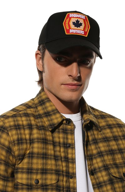 Хлопковая бейсболка DSQUARED2, арт. BCM0528 05C00001, фото 2