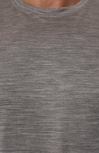 Шерстяная футболка CAPOBIANCO серого цвета по цене 29150 руб., арт. 17M660.JE00./60, фото 5 Шерстяная футболка CAPOBIANCO, арт. 17M660.JE00./60, фото 5