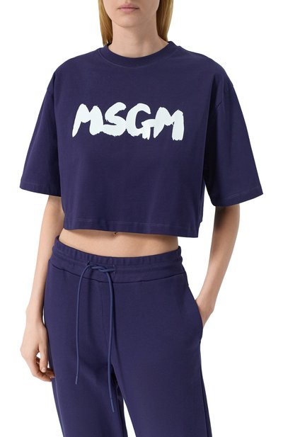Хлопковая футболка MSGM, арт. 3841MDM100/257002, фото 3
