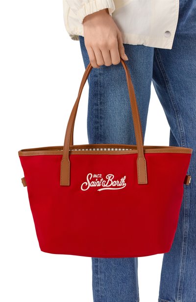 Сумка-тоут city medium MC2 SAINT BARTH красного цвета по цене 16750 руб., арт. CB0004-01822L/CITY BAG MID NYL0N, фото 2 Сумка-тоут city medium MC2 SAINT BARTH, арт. CB0004-01822L/CITY BAG MID NYL0N, фото 2