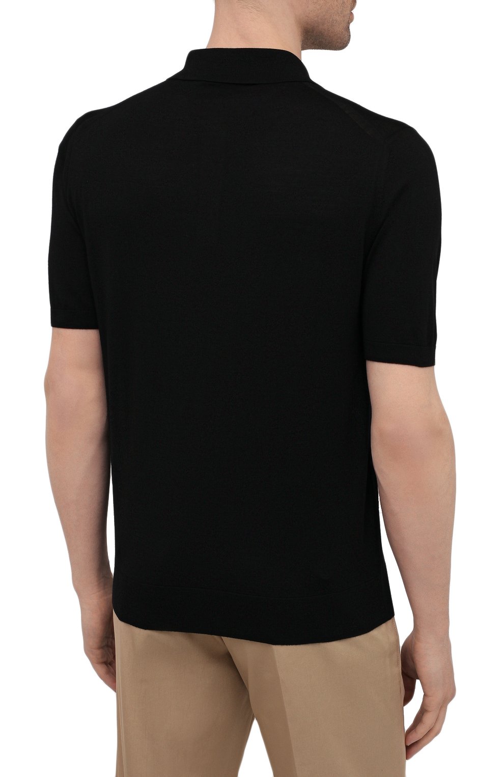 Шерстяное поло PRADA черного цвета по цене 120000 руб., арт. UMA290-C5W-F0002-151, фото 4 Шерстяное поло PRADA, арт. UMA290-C5W-F0002-151, фото 4