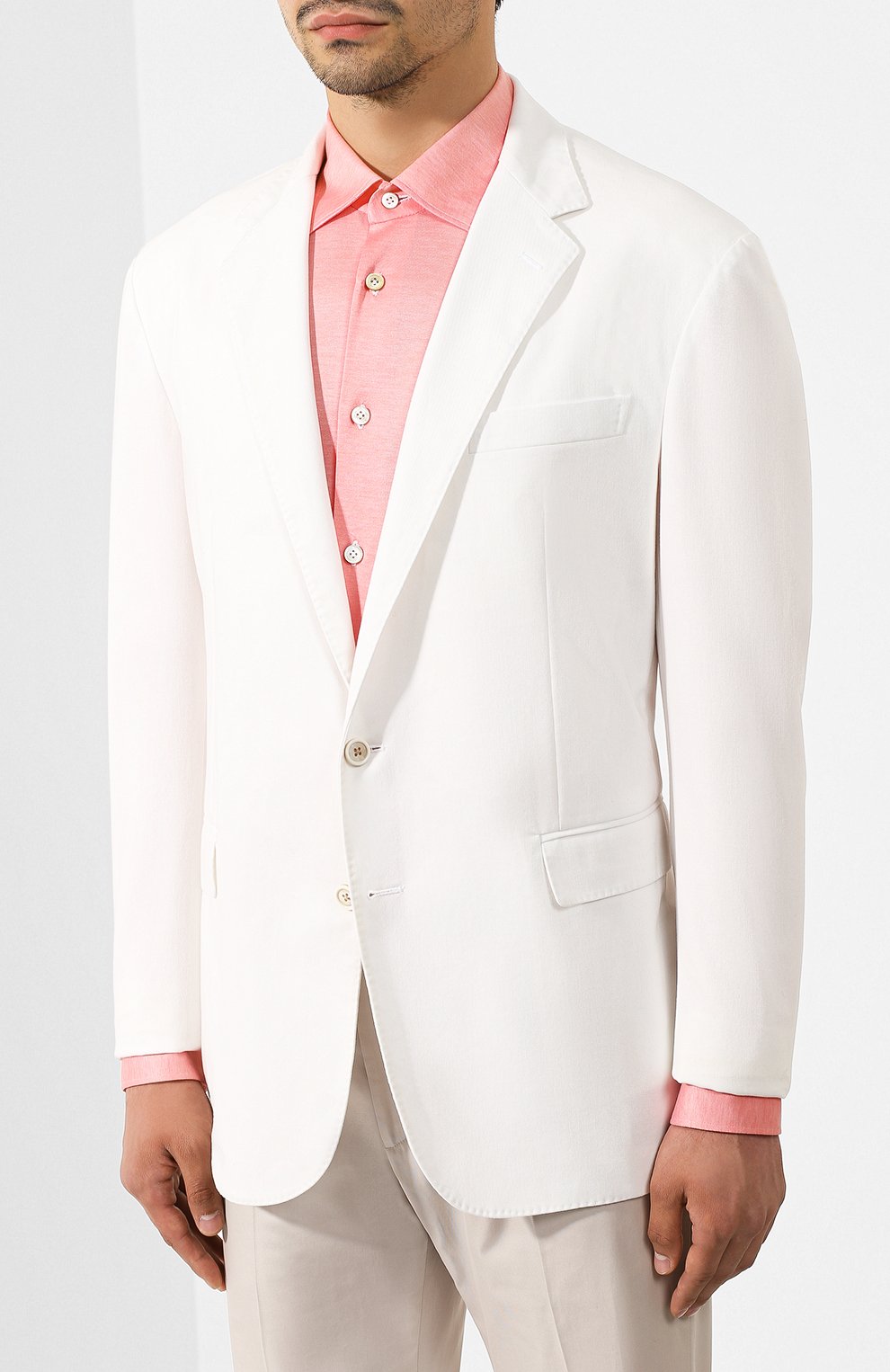 Хлопковый пиджак RALPH LAUREN, арт. 798748640, фото 3