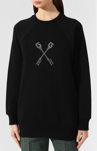 Хлопковый свитшот GIVENCHY, арт. BW7062G0G2, фото 3