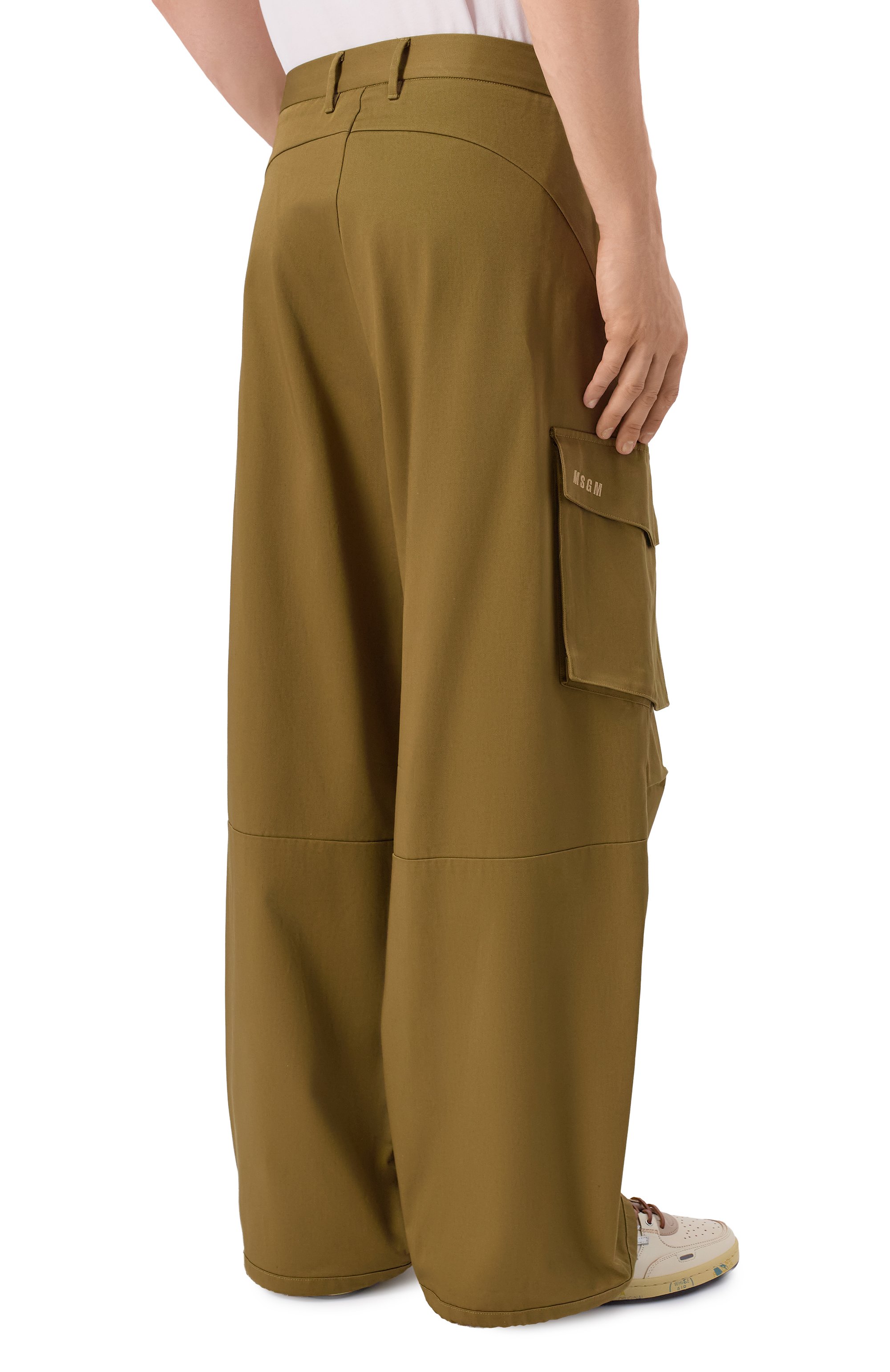 Хлопковые брюки-карго MSGM, арт. 4040MP04X/267104, фото 4