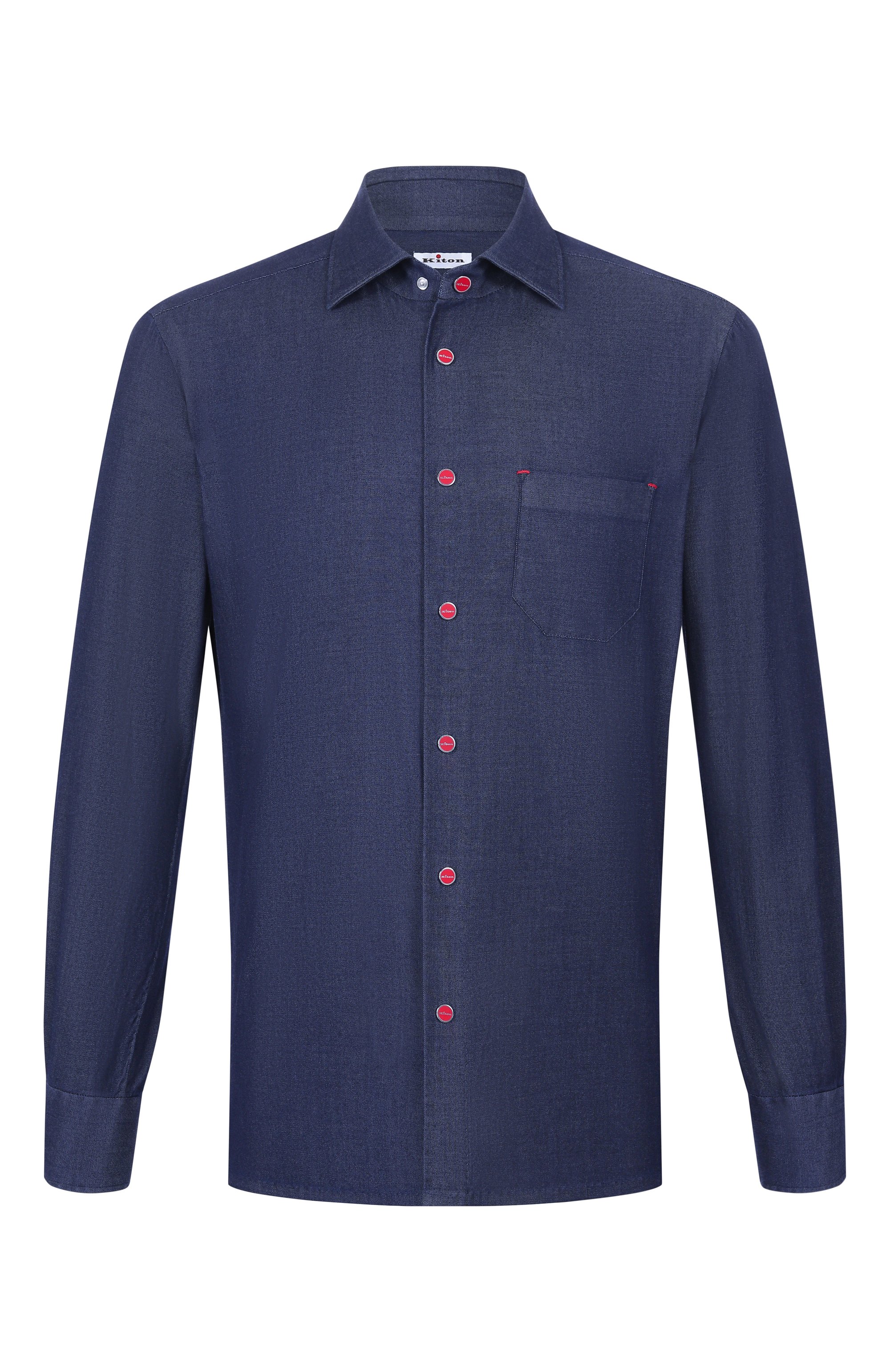 Хлопковая рубашка KITON, арт. UMCNERPH0922701, фото 1