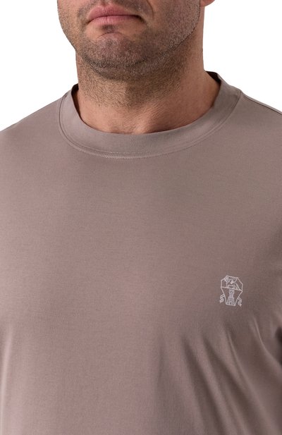 Хлопковая футболка BRUNELLO CUCINELLI, арт. M0B138440W, фото 5