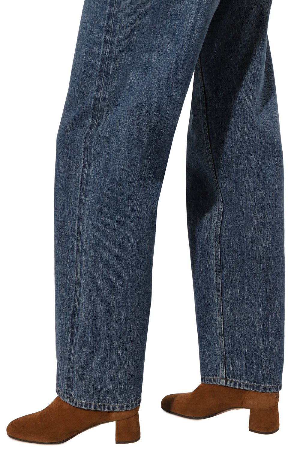 Замшевые ботильоны saint honore 50 AQUAZZURA, арт. SH0MIDB0-SUE-993, фото 3