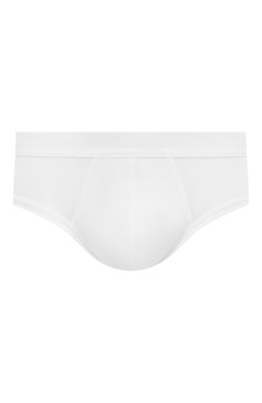 Мужские хлопковые брифы ZIMMERLI белого цвета, арт. 222-1474/M | Фото 1 (Нос: Не проставлено; Материал внешний: Хлопок; Кросс-КТ: бельё; Мужское Кросс-КТ: Трусы; Трусы М: Брифы)