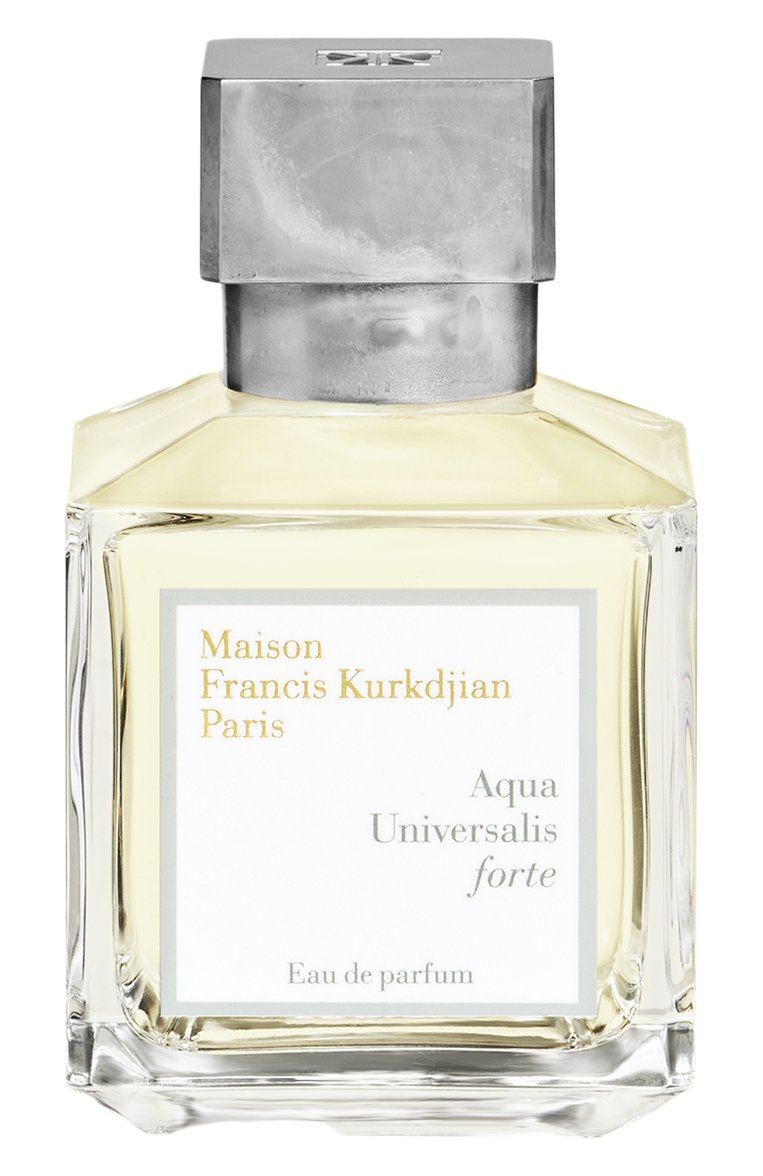 Парфюмерная вода aqua universalis forte (70ml) MAISON FRANCIS KURKDJIAN бесцветного цвета, арт. 1020802 | Фото 1 (Статус проверки: Проверена категория; Unisex: Unisex; Тип продукта - парфюмерия: Парфюмерная вода; Нос: Не проставлено; Региональные ограничения белый список (Axapta Mercury): Не проставлено; Тип аромата: Цветочный; Ограничения доставки: flammable)