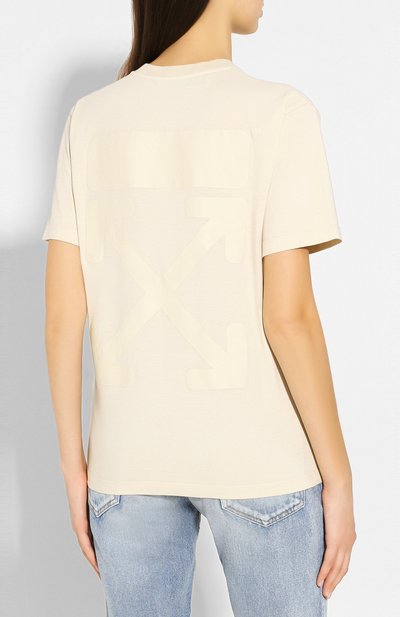 Хлопковая футболка OFF-WHITE, арт. 0WAA049R20F291254747, фото 4