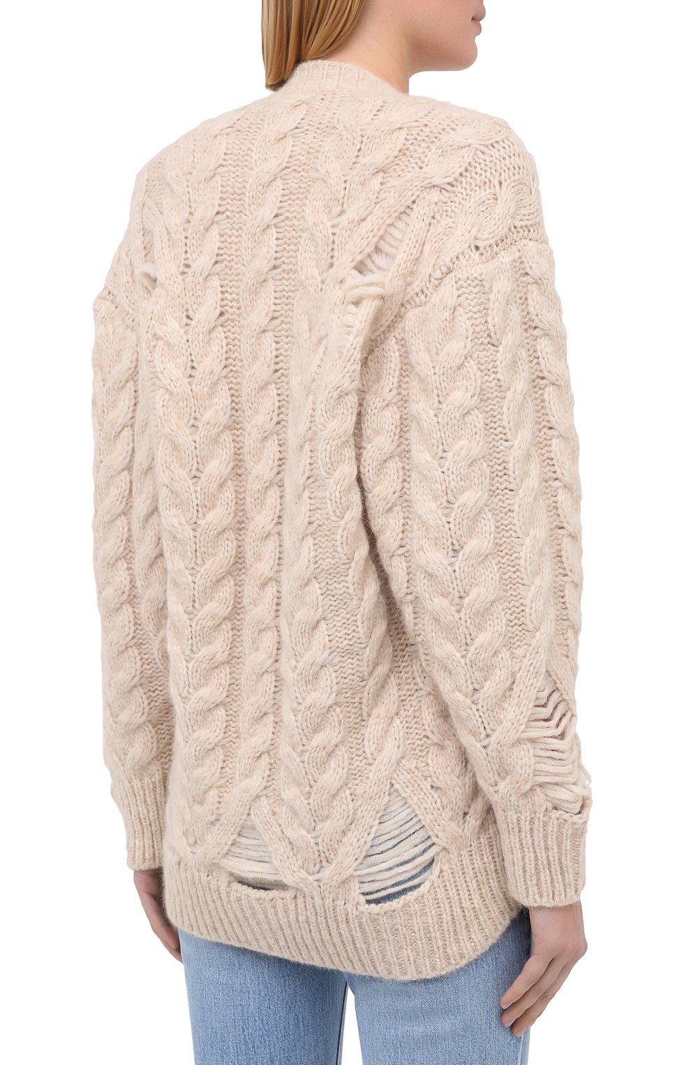 Шерстяной свитер STELLA MCCARTNEY кремового цвета по цене 66200 руб., арт. 601559/S2203, фото 4 Шерстяной свитер STELLA MCCARTNEY, арт. 601559/S2203, фото 4