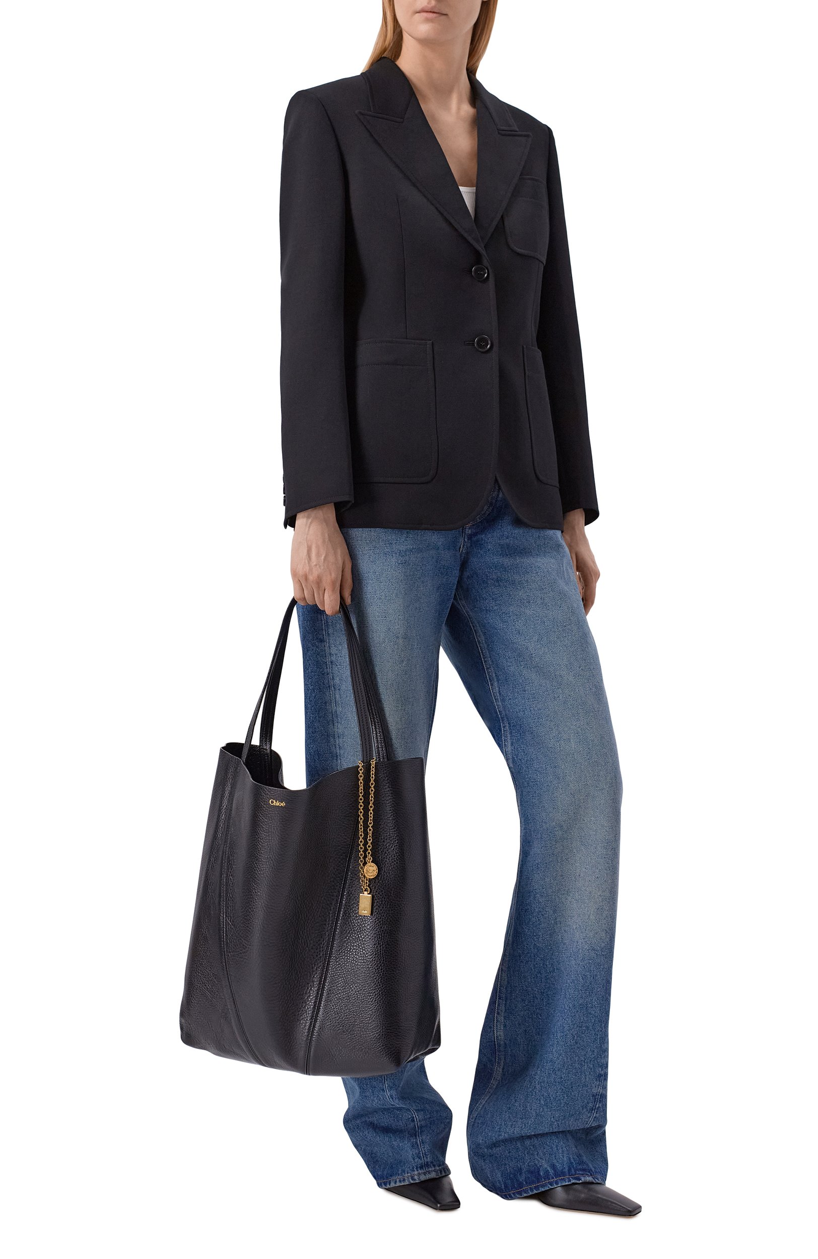 Сумка-тоут chloé spin large CHLOÉ, арт. CHC25SS810N84, фото 3