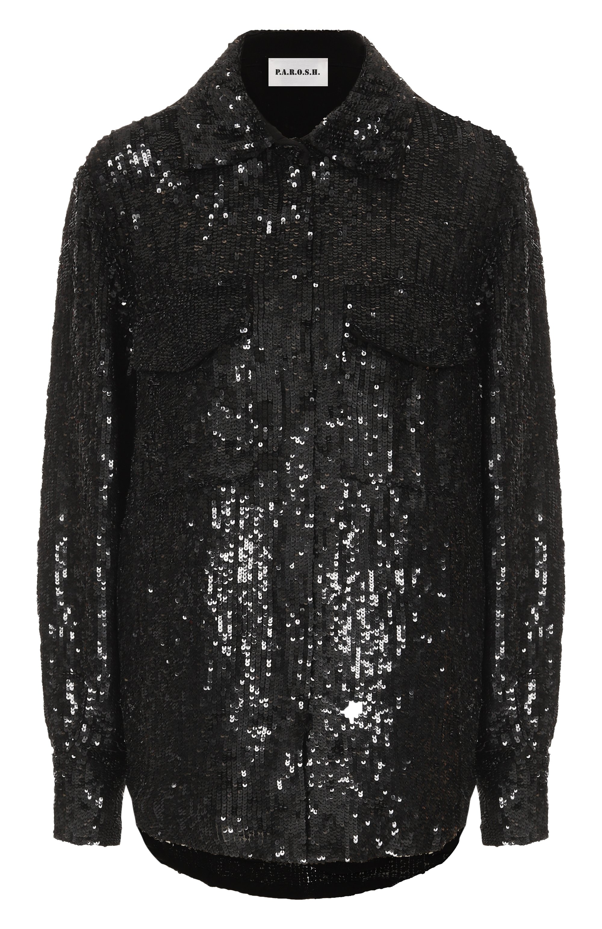 Рубашка из вискозы с отделкой пайетками P.A.R.O.S.H., арт. GADGET-D380638, фото 1