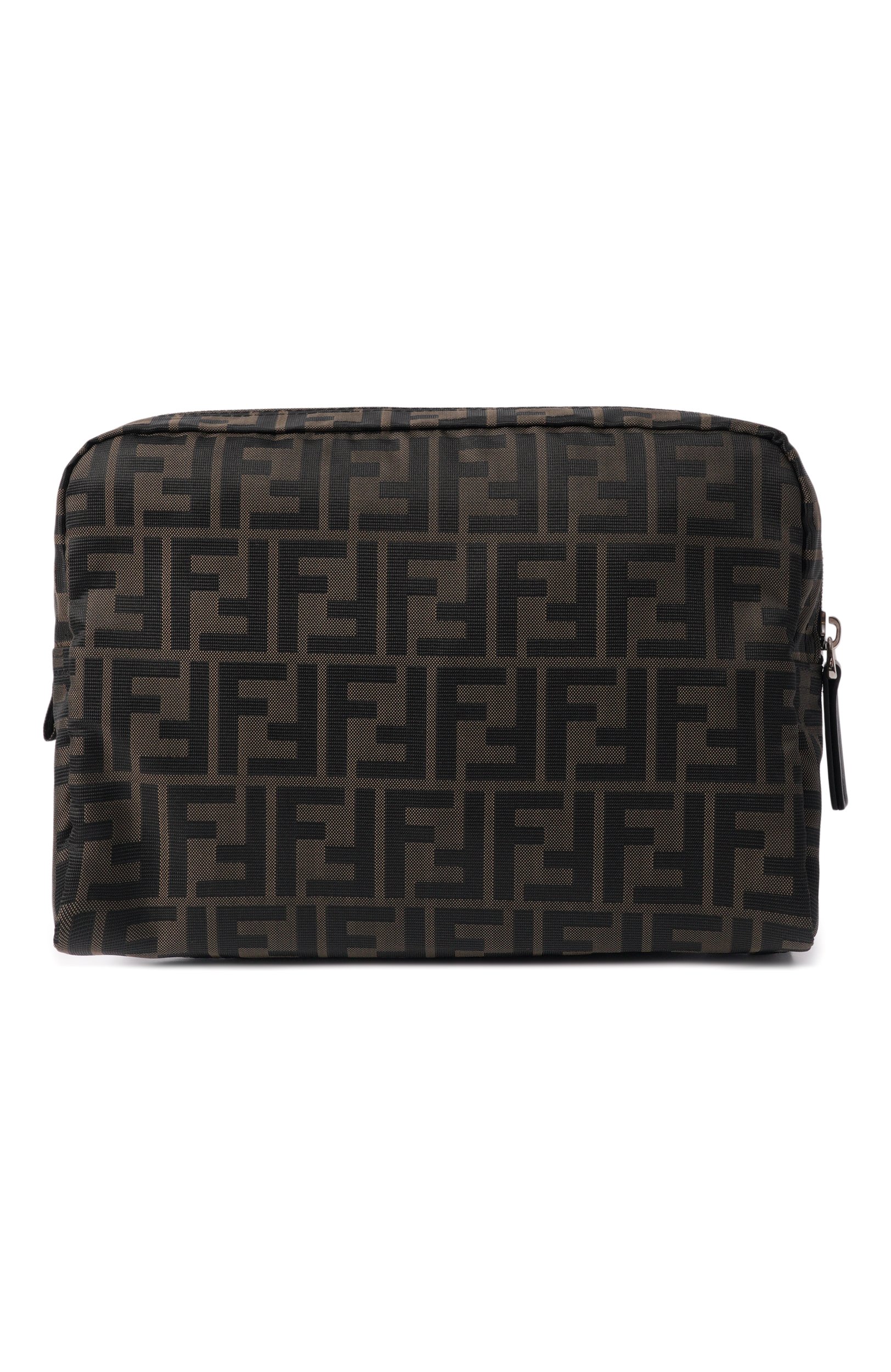 Несессер FENDI темно-коричневого цвета по цене 88350 руб., арт. 8N0220/B1J2, фото 1 Несессер FENDI, арт. 8N0220/B1J2, фото 1