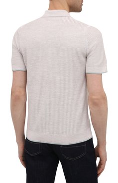 Поло из шелка и льна ZEGNA, арт. UWF96/C32, фото 4