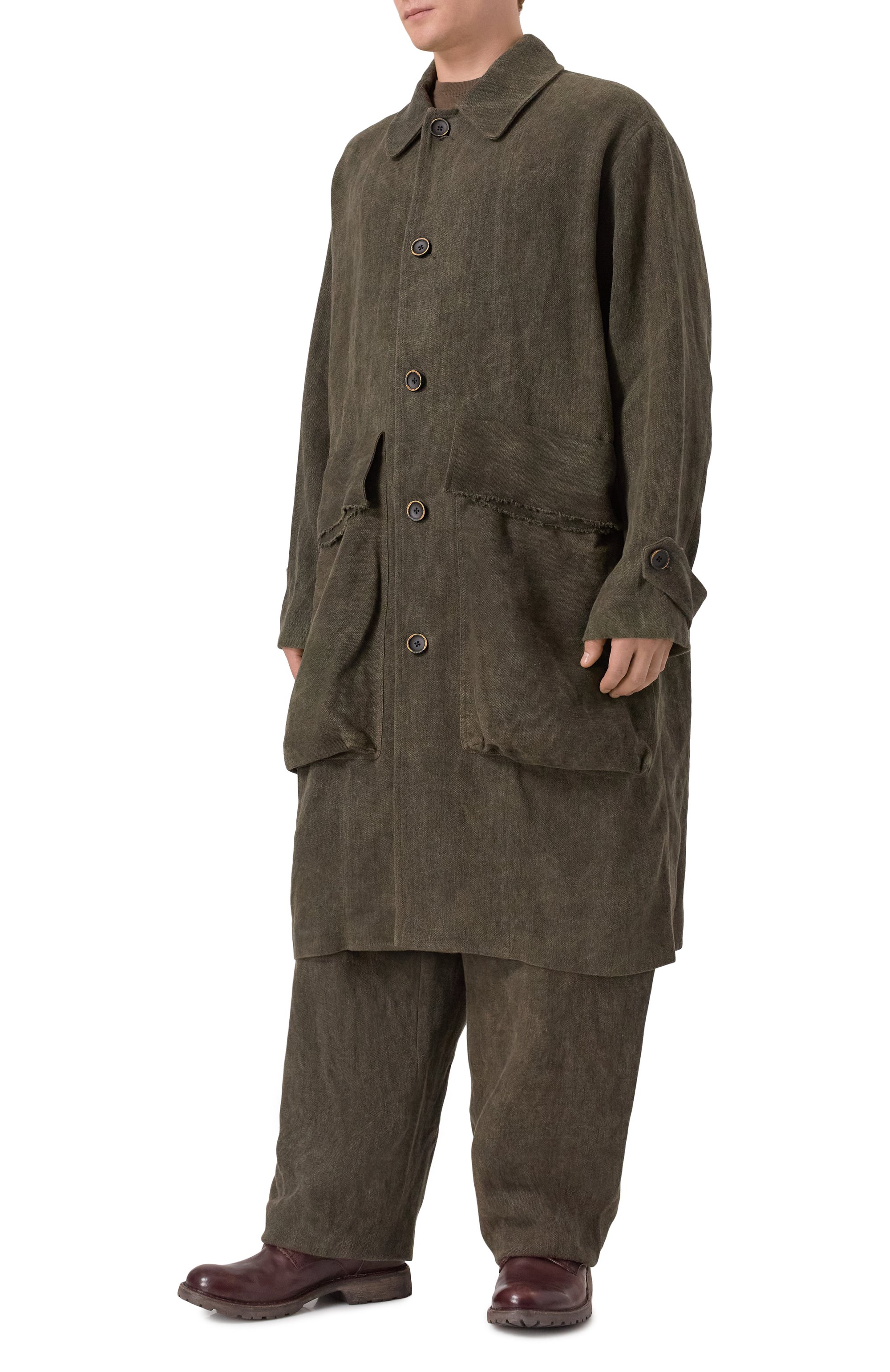 Льняное пальто UMA WANG, арт. UM8522, фото 3