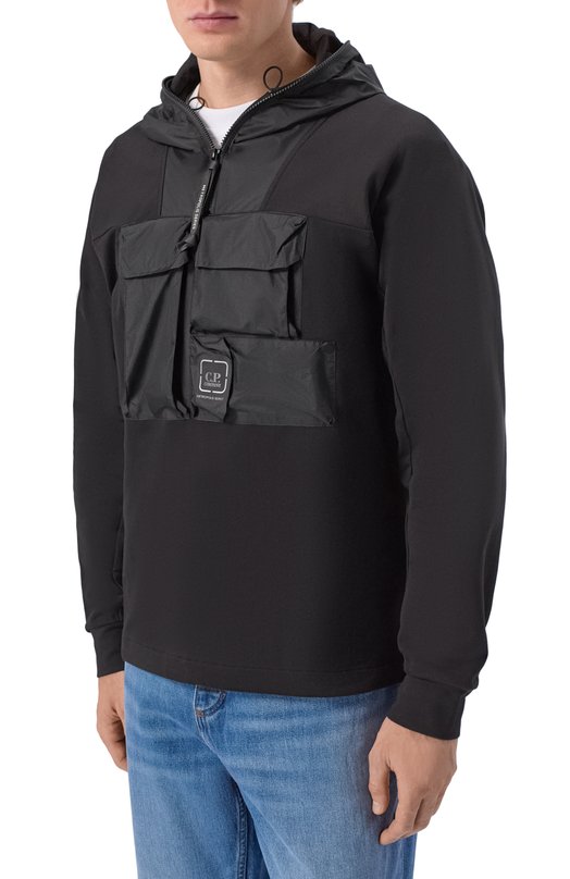 Хлопковый анорак C.P. Company 20CLSS015A/006452M Чёрный  20CLSS015A/006452M Фото 3