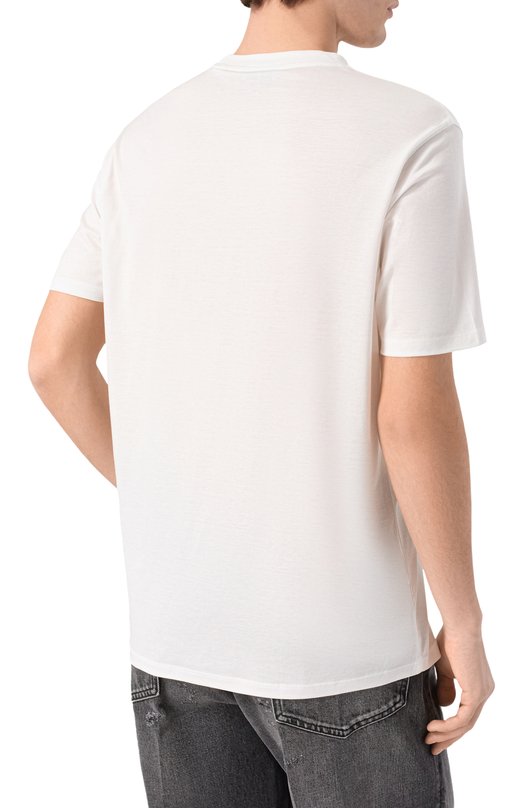 Футболка из лиоцелла и хлопка Emporio Armani EM004592/AF13747 Белый  EM004592/AF13747 Фото 4