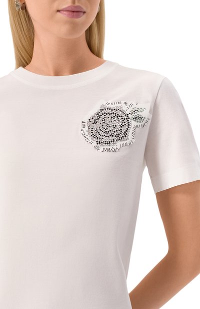 Хлопковая футболка MARNI, арт. THJE0293S1/UTC446, фото 5