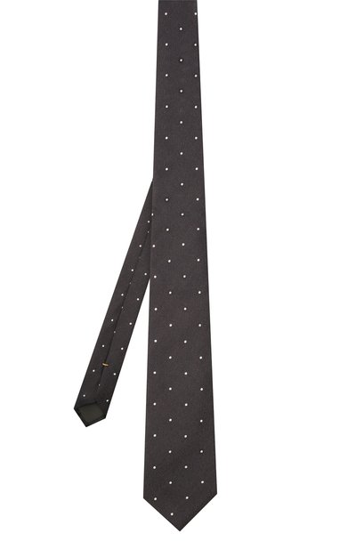 Шелковый галстук CANALI коричневого цвета по цене 13250 руб., арт. 18/HJ03327, фото 2 Шелковый галстук CANALI, арт. 18/HJ03327, фото 2