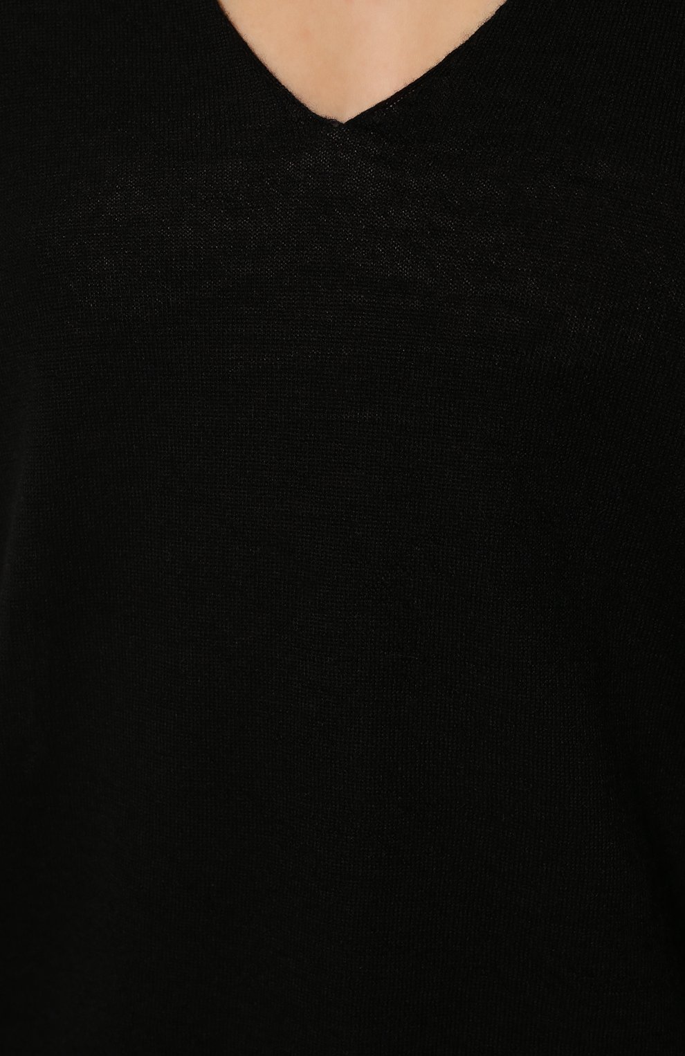 Кашемировый пуловер RICK OWENS черного цвета по цене 59950 руб., арт. RP01B4623/WS, фото 5 Кашемировый пуловер RICK OWENS, арт. RP01B4623/WS, фото 5