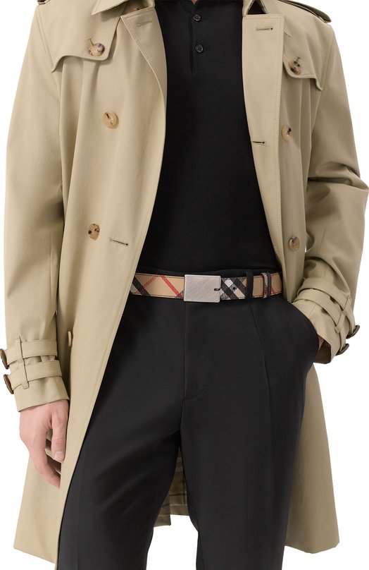 Двусторонний ремень Burberry 8103771 Бежевый  8103771 Фото 2