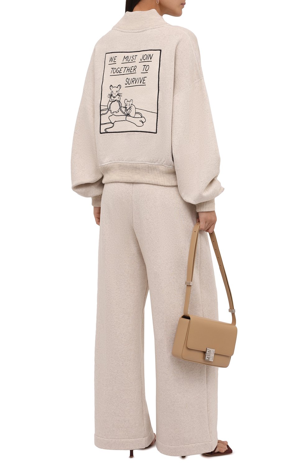 Свитер из вискозы и хлопка LOEWE кремового цвета по цене 94050 руб., арт. S359341XAL, фото 2 Свитер из вискозы и хлопка LOEWE, арт. S359341XAL, фото 2