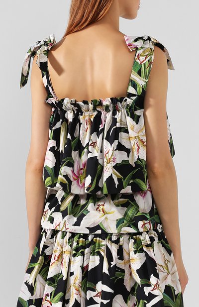 Хлопковый топ DOLCE & GABBANA, арт. F72W7T/HS5E0, фото 4