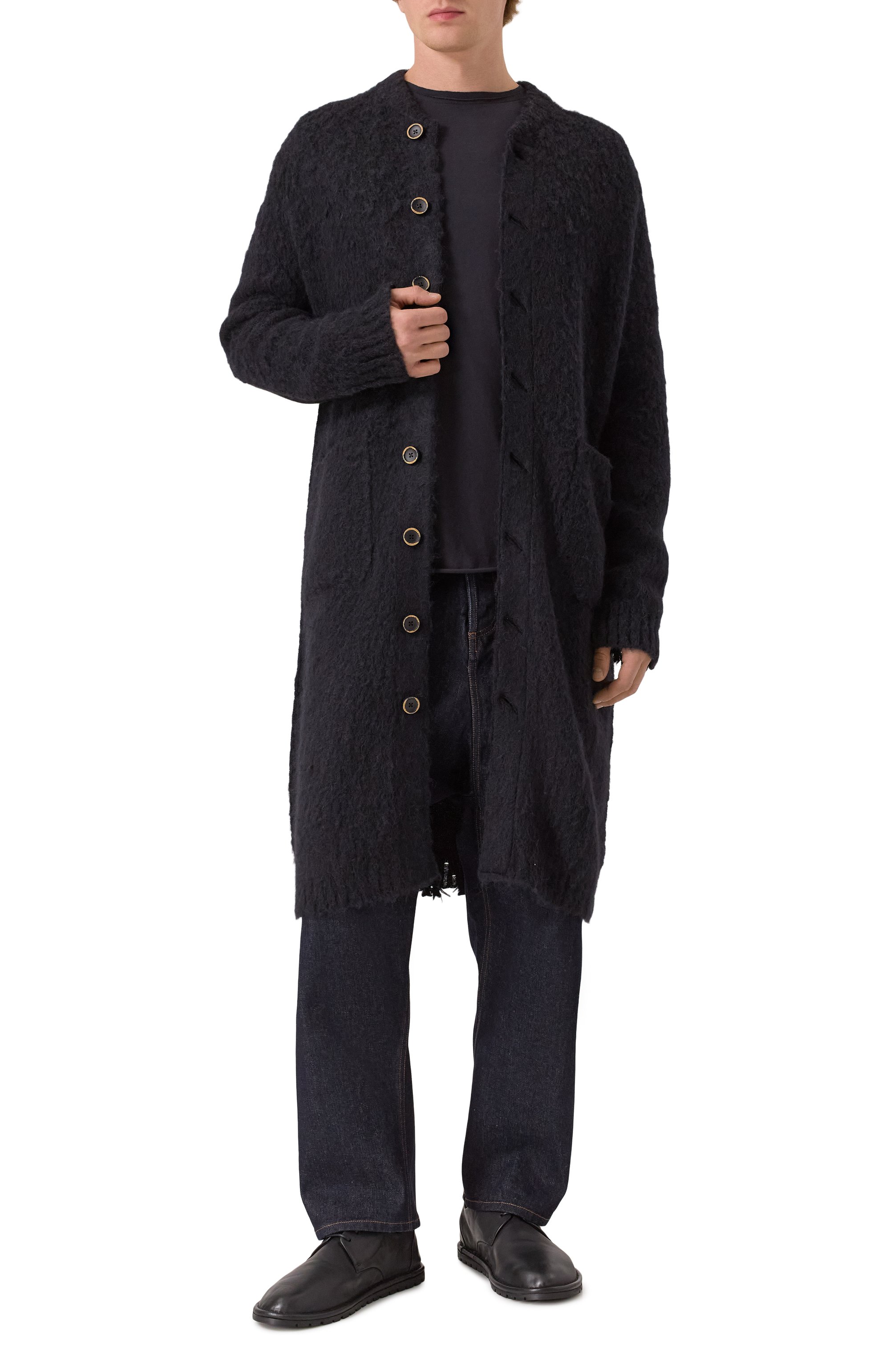 Джинсы UMA WANG темно-синего цвета по цене 61800 руб., арт. UM3530, фото 2 Джинсы UMA WANG, арт. UM3530, фото 2