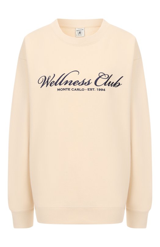 Хлопковый свитшот Sporty and Rich ST071620081CR01 Кремовый ST071620081CR01