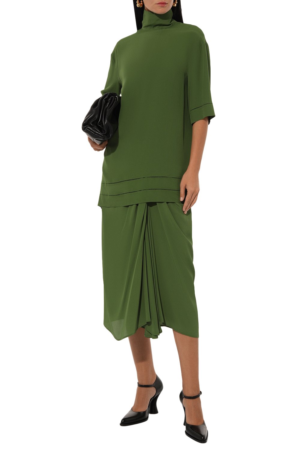 Юбка DRIES VAN NOTEN зеленого цвета по цене 84950 руб., арт. 010806-8169, фото 2 Юбка DRIES VAN NOTEN, арт. 010806-8169, фото 2