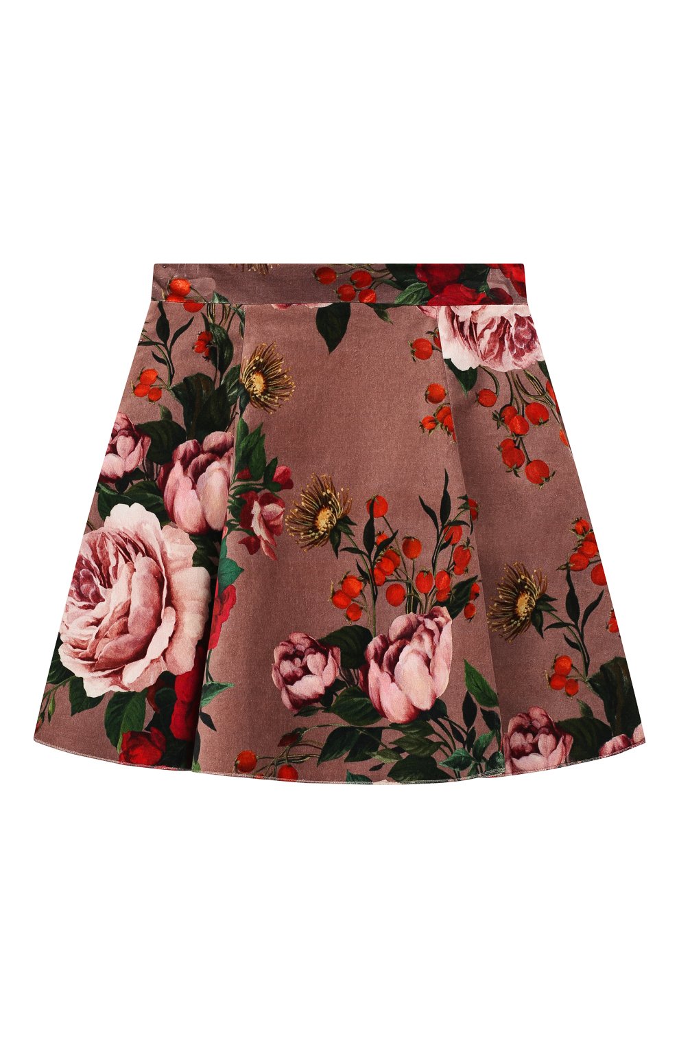 Хлопковая юбка DOLCE & GABBANA розового цвета по цене 23750 руб., арт. L53I38/FSWBS/8-14, фото 1 Хлопковая юбка DOLCE & GABBANA, арт. L53I38/FSWBS/8-14, фото 1