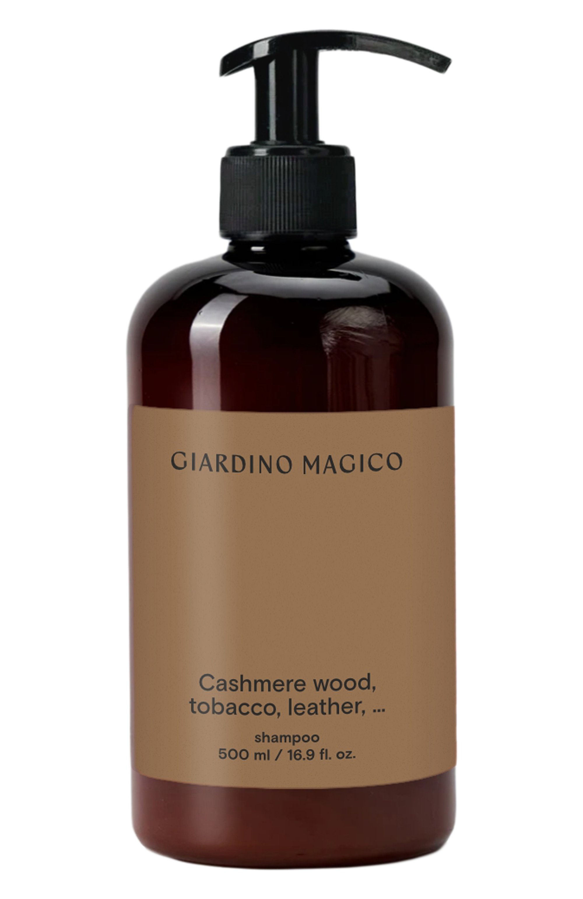 Увлажняющий шампунь для нормальных волос cashmere wood, tobacco, leather, ... (500ml) GIARDINO MAGICO, арт. 4660222283214, фото 1