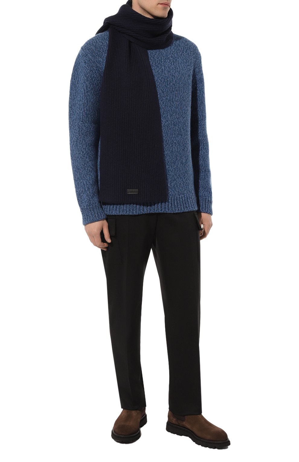 Шарф из шерсти и кашемира ZILLI, арт. KSC001M0281VERK00, фото 4