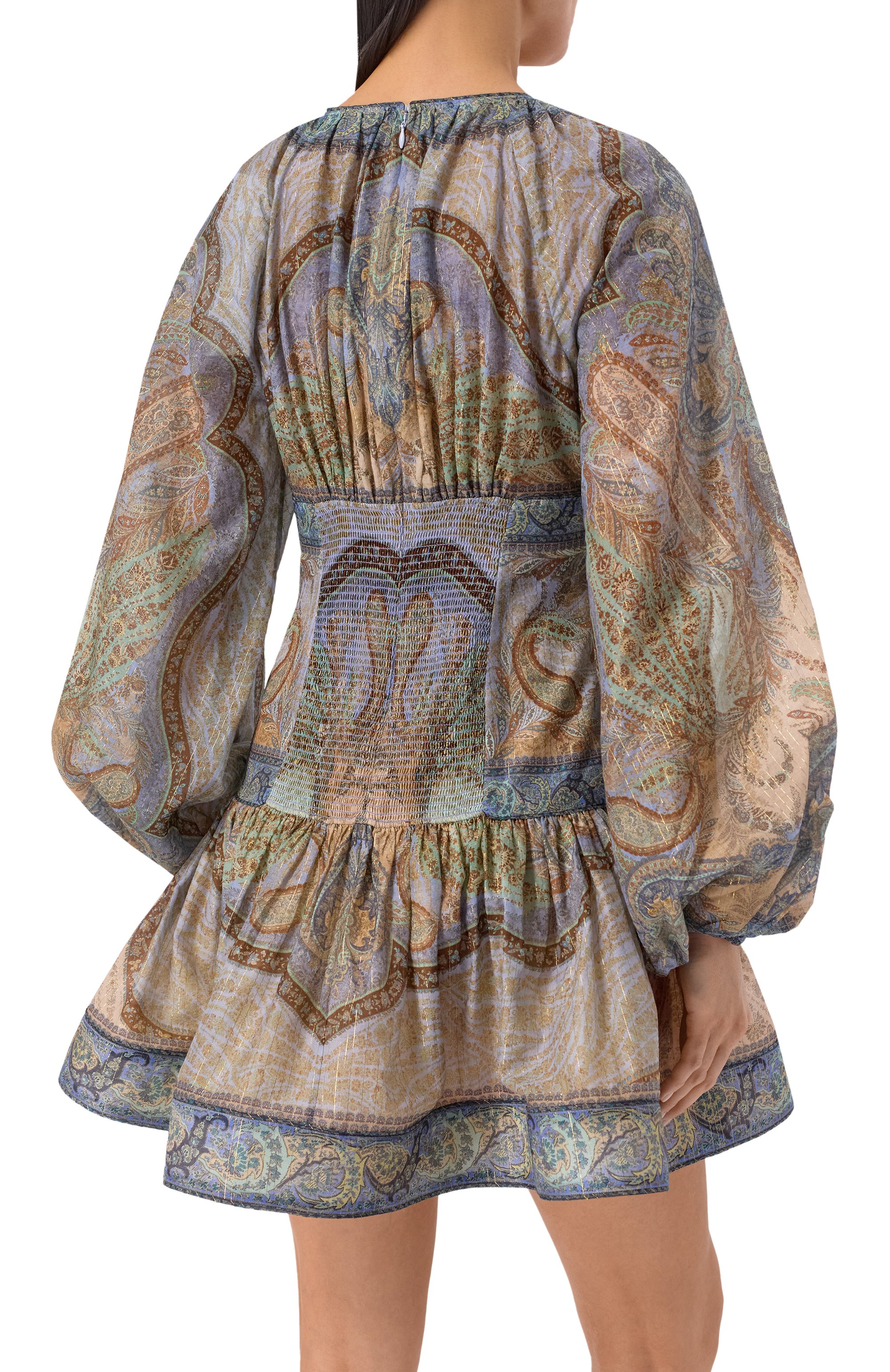 Платье из хлопка и шелка ZIMMERMANN, арт. 5515DRS262, фото 3