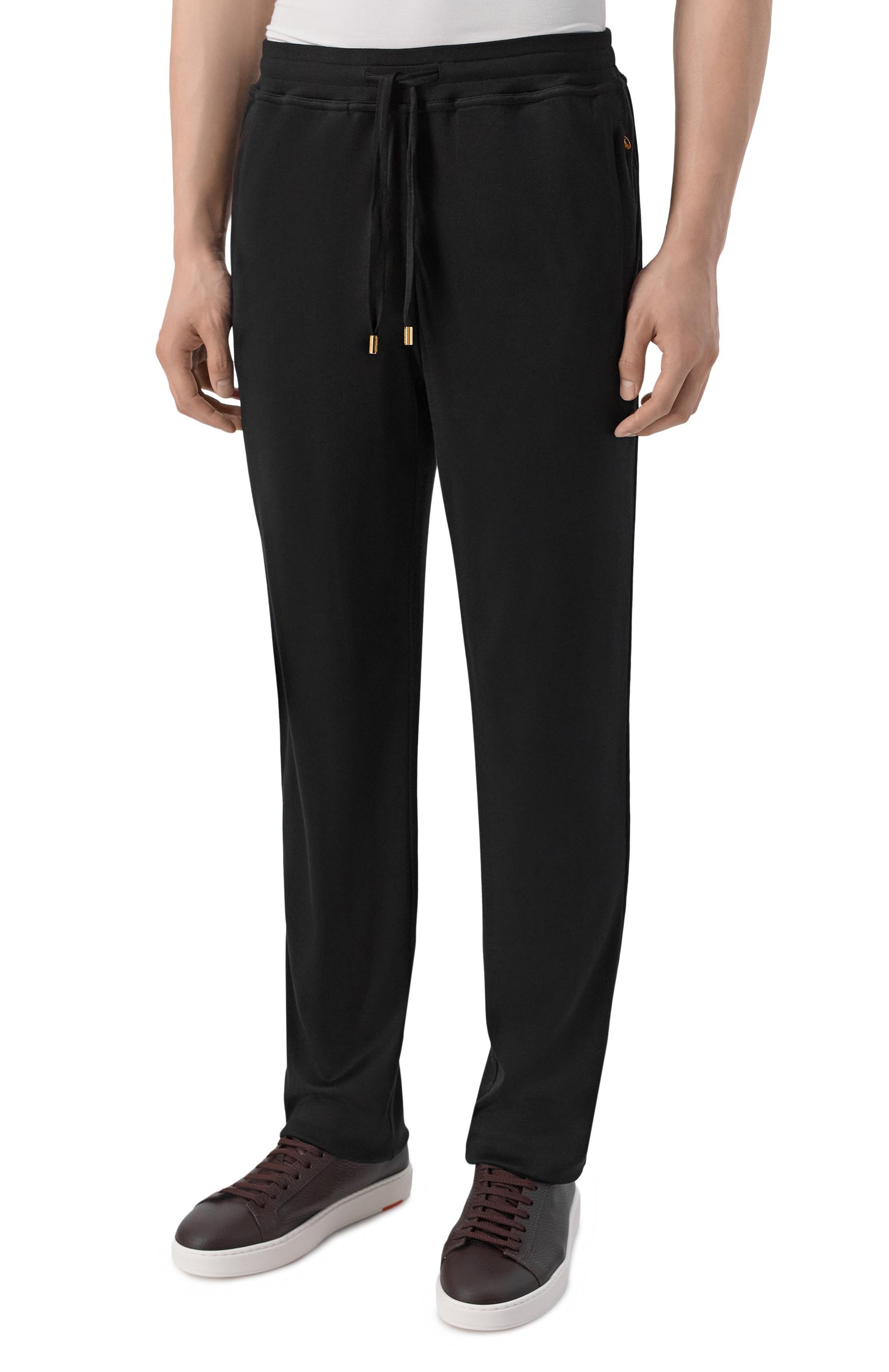 Шелковые брюки STEFANO RICCI черного цвета по цене 296000 руб., арт. K919511P3D/R26190_001, фото 3 Шелковые брюки STEFANO RICCI, арт. K919511P3D/R26190_001, фото 3