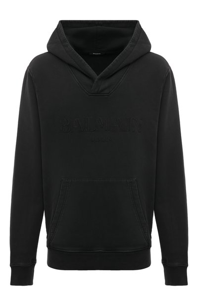 Мужской хлопковое худи BALMAIN, арт. DH1JT216/BC72
