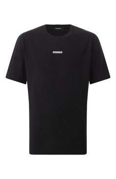 Мужская хлопковая футболка DSQUARED2 черного цвета, арт. S74GD1398/D20020 | Фото 1 (Длина (для топов): Стандартные; Рукава: Короткие; Драгоценные камни: Проставлено; Материал сплава: Проставлено; Принт: Без принта; Стили: Спорт-шик; Материал внешний: Хлопок; Мужское Кросс-КТ: Футболка-одежда; Кросс-КТ: Джерси)