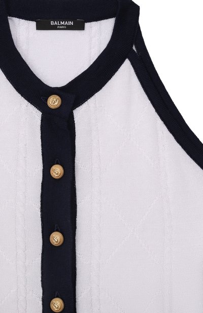 Хлопковый топ BALMAIN, арт. BY9A32, фото 3