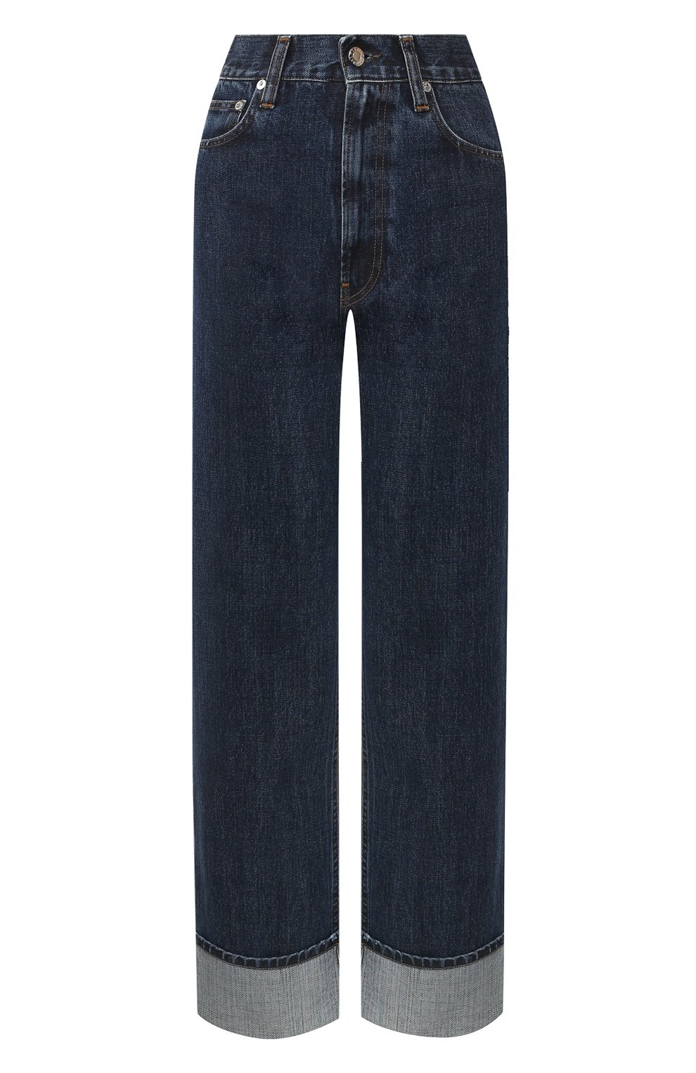 Джинсы HELMUT LANG темно-синего цвета по цене 36500 руб., арт. J10DW201, фото 1 Джинсы HELMUT LANG, арт. J10DW201, фото 1