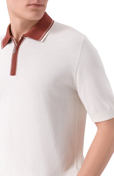 Поло из хлопка и шелка ZILLI, арт. KZP002M0142VUC000, фото 5