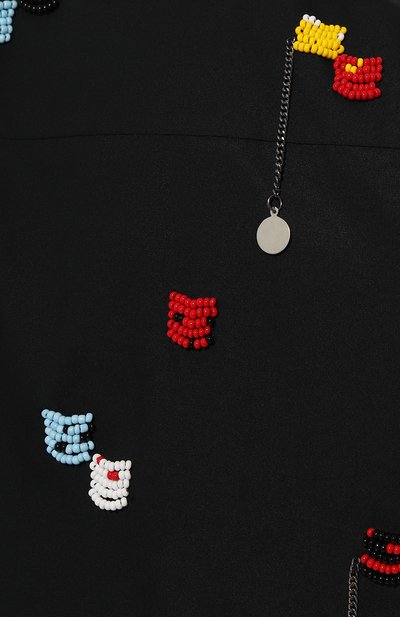 Хлопковая рубашка MSGM черного цвета по цене 49100 руб., арт. 3642MDE182/247475, фото 5 Хлопковая рубашка MSGM, арт. 3642MDE182/247475, фото 5