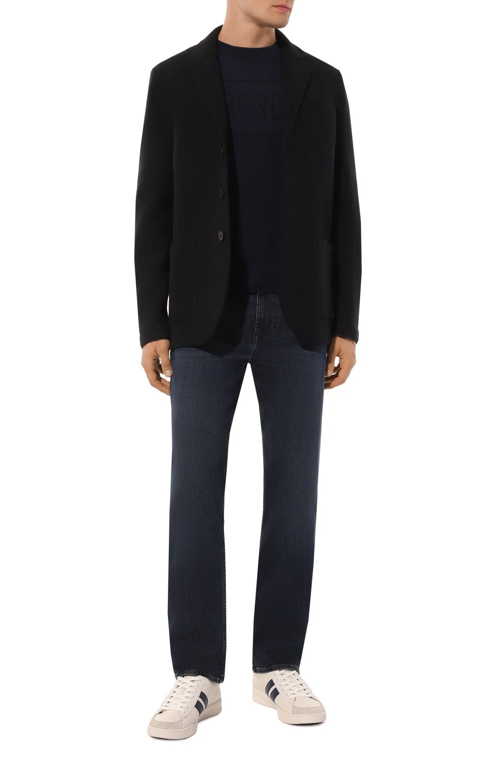 Джинсы standard 7 FOR ALL MANKIND темно-синего цвета по цене 25250 руб., арт. JSMNC420TC, фото 2 Джинсы standard 7 FOR ALL MANKIND, арт. JSMNC420TC, фото 2